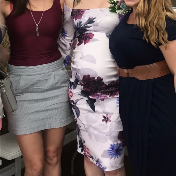 ASOS True Violet Maternity bandeau frill sleeve - Picture 2 of 5